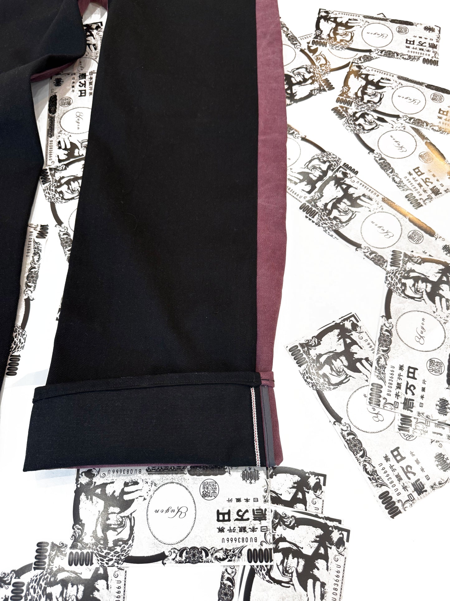 Selvedge Canvas Pants Bordeaux