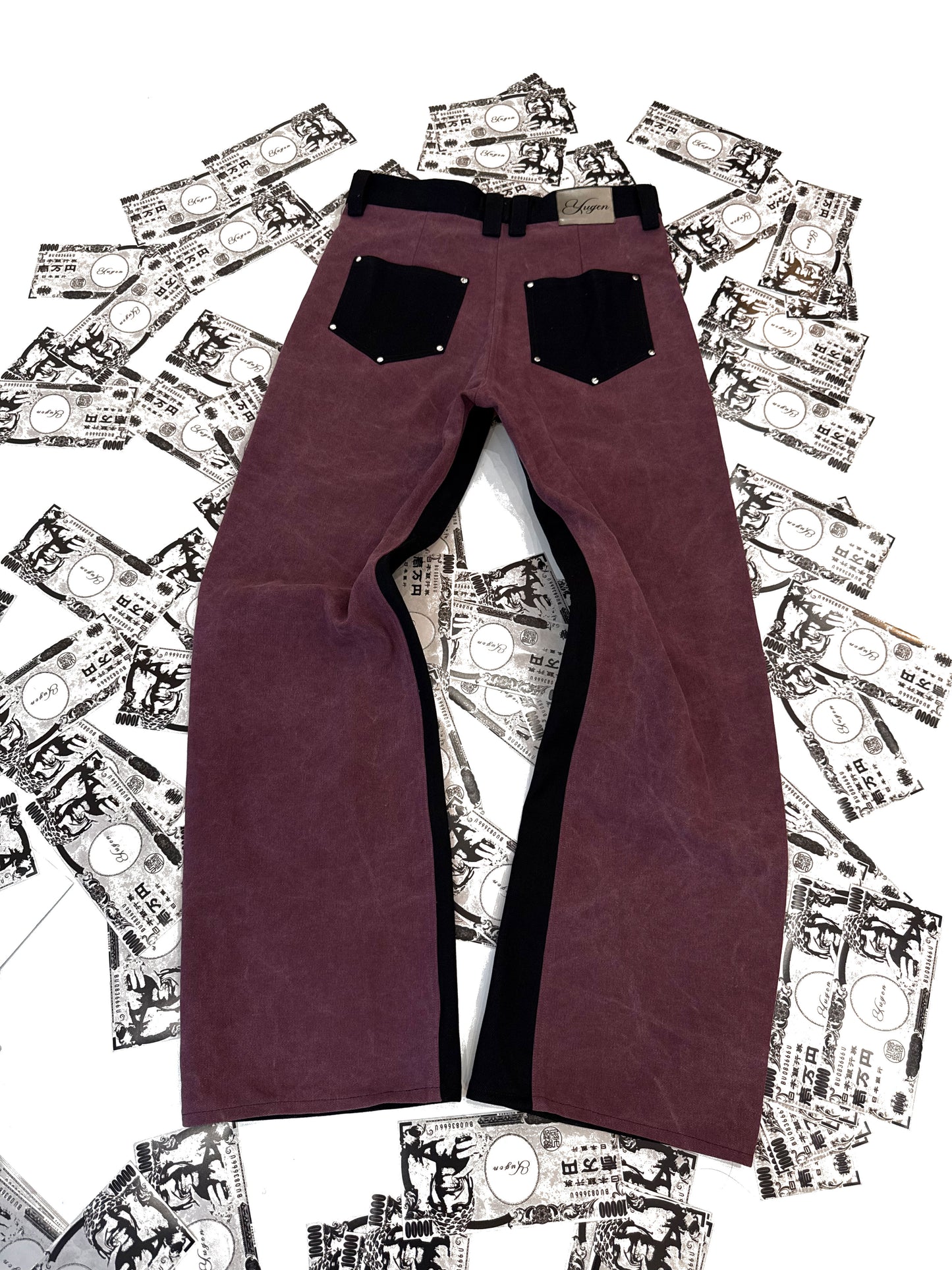Selvedge Canvas Pants Bordeaux