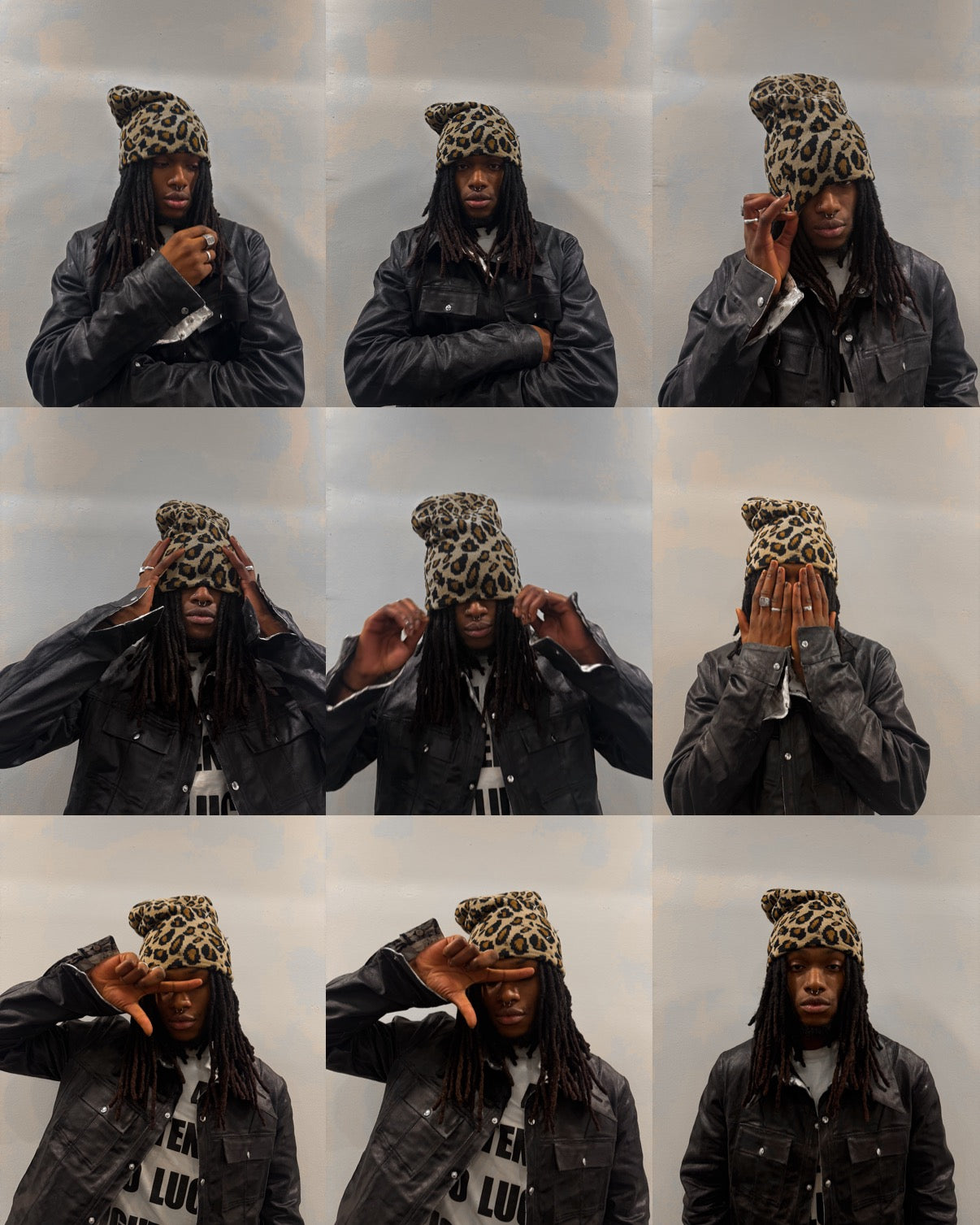 .UPCYCLED SPIKE LEO BEANIE