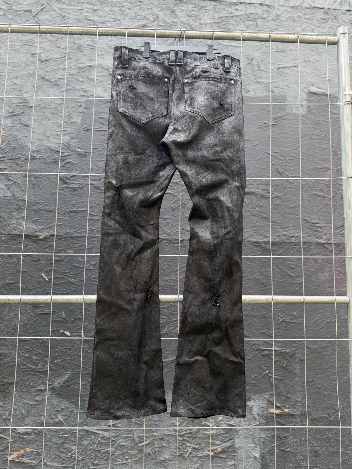 Distressed Coated Denim (Boot Cut)
