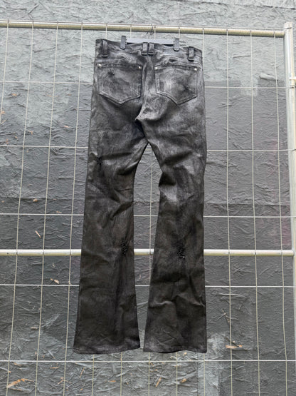 Distressed Coated Denim (Boot Cut)