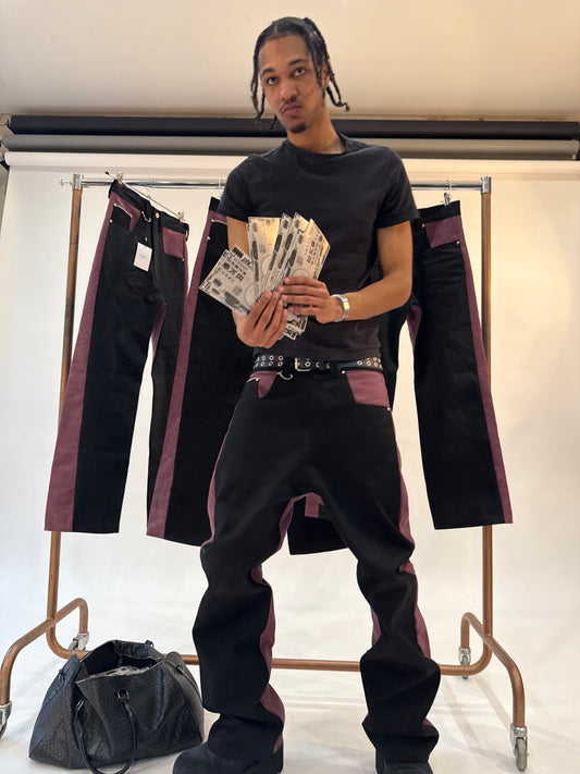 Selvedge Canvas Pants Bordeaux