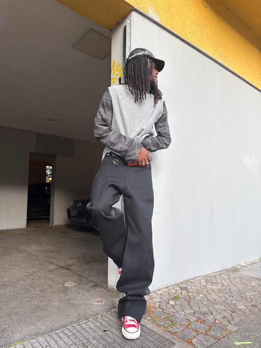 Selvedge Canvas Pants Grey