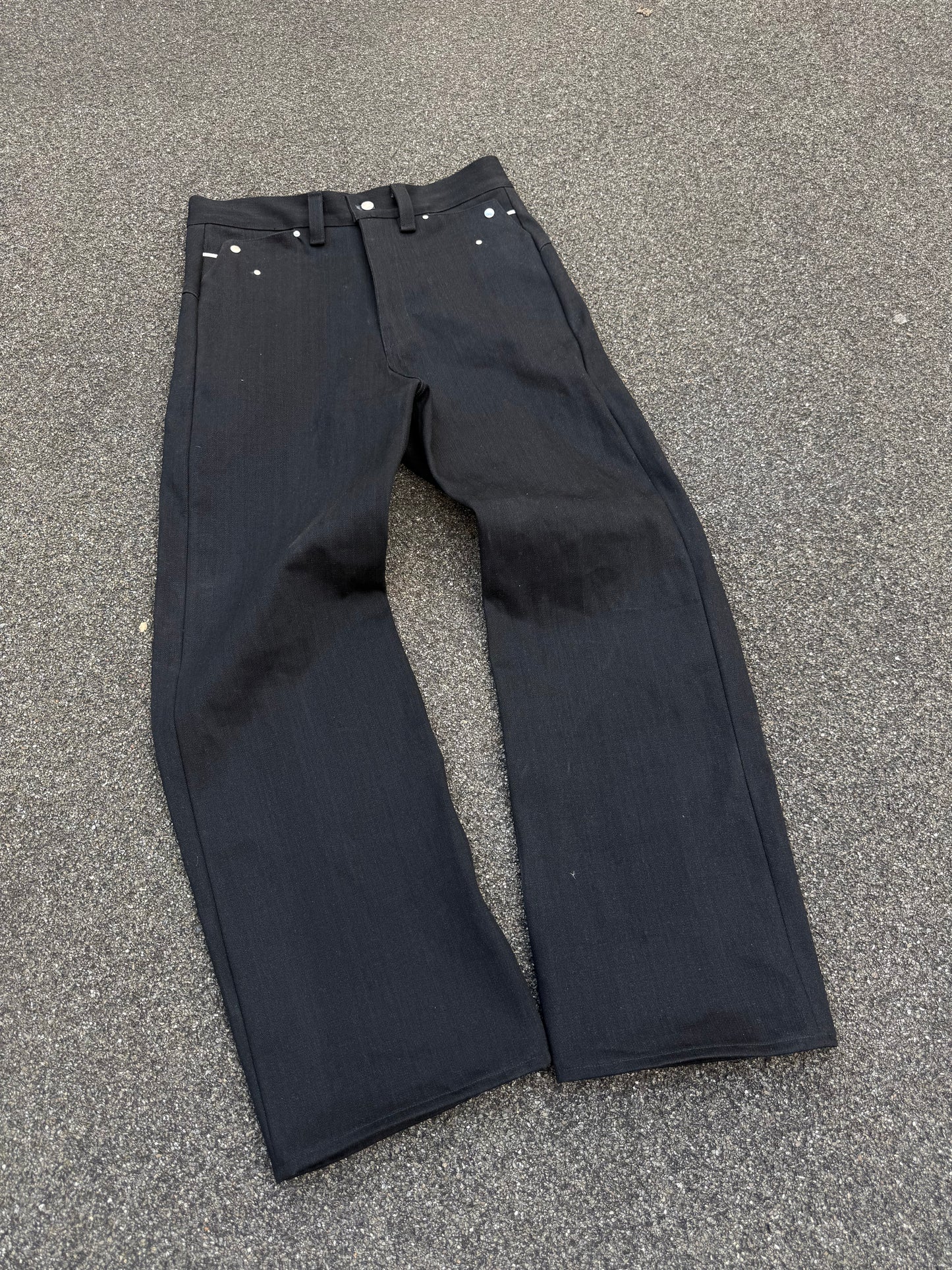 Black 8 Pocket Selvedge Denim