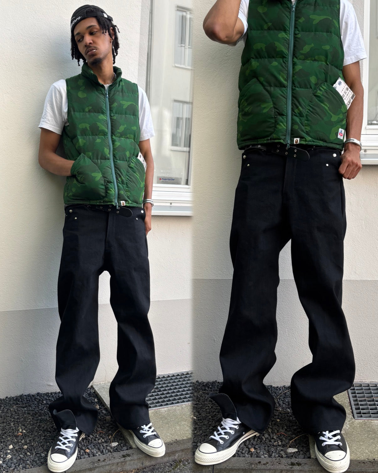 Black 8 Pocket Selvedge Denim